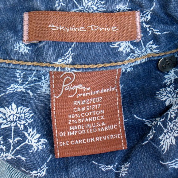 Paige Premium Denim Skyline Drive Dark Wash Tag 27 - Picture 5 of 8